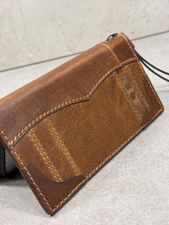 Leather Book Wallet Case for iPhone: Card Slots, Bible Style 17