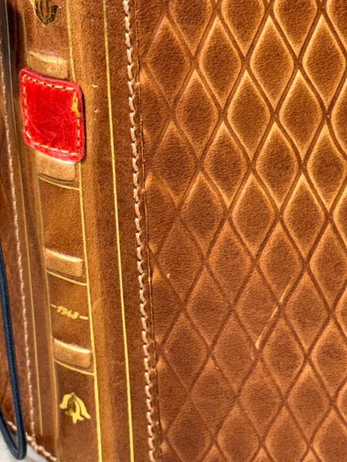 Leather Book Wallet Case for iPhone: Card Slots, Bible Style 17
