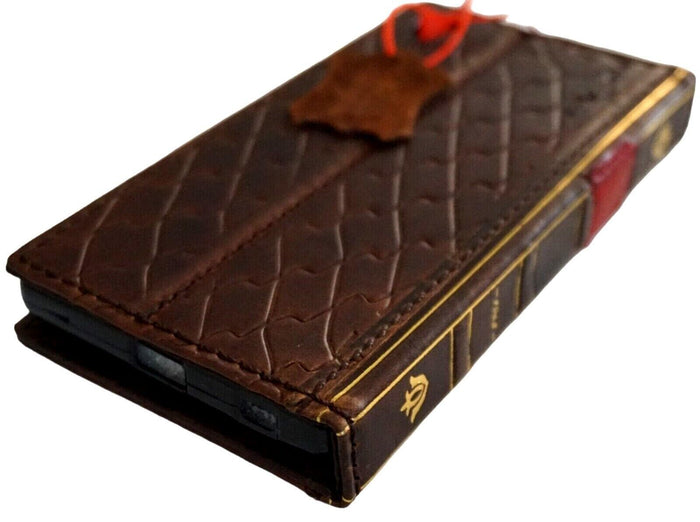 Leather Book Wallet Case for iPhone: Card Slots, Bible Style 17