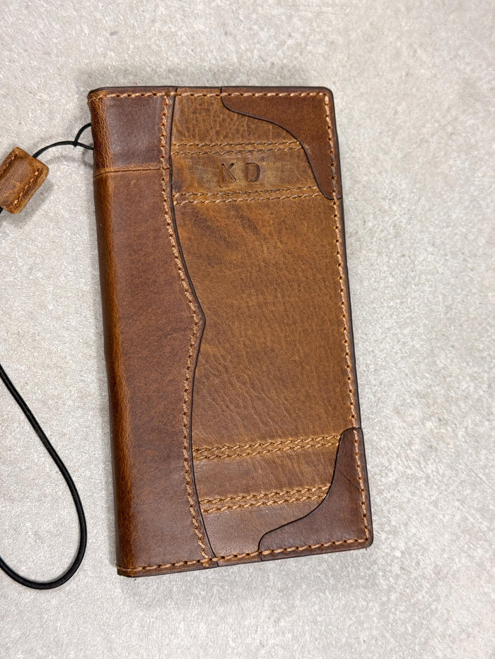 Leather Book Wallet Case for iPhone: Card Slots, Bible Style 17