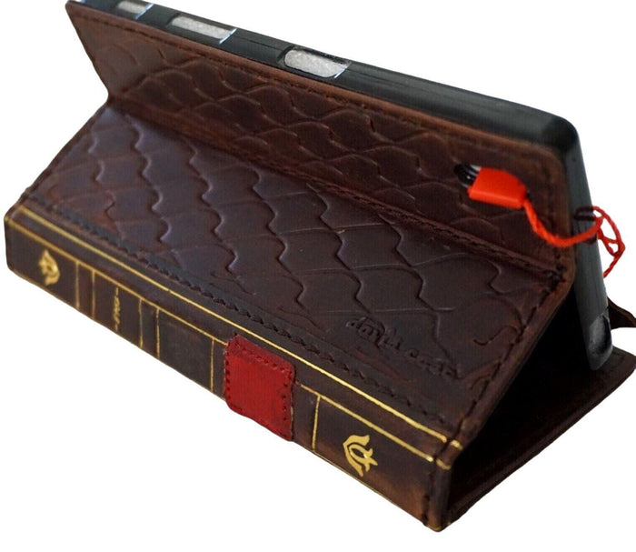 Leather Book Wallet Case for iPhone: Card Slots, Bible Style 17