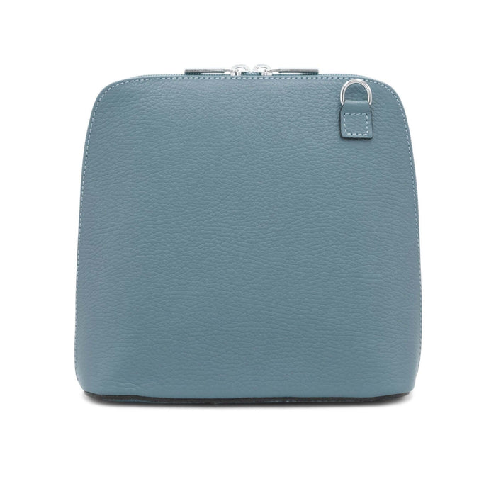 Leather Clamshell Shoulder Bag