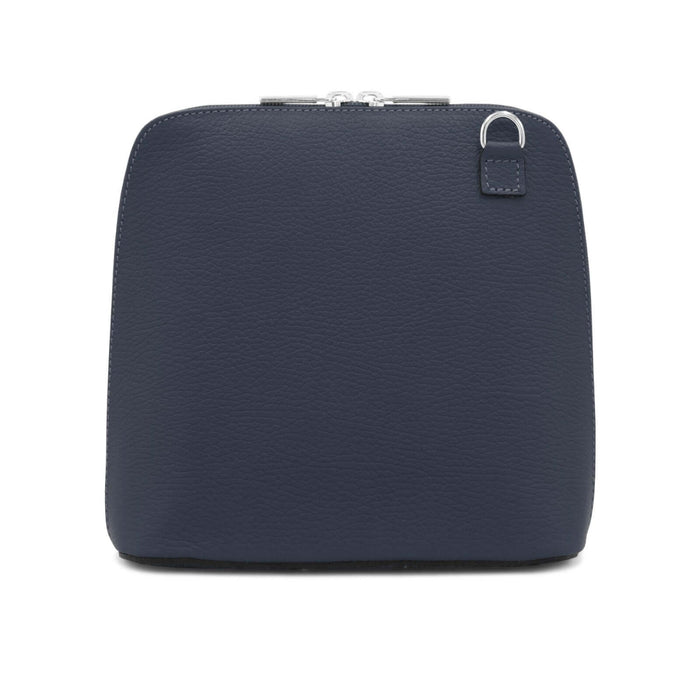 Leather Clamshell Shoulder Bag