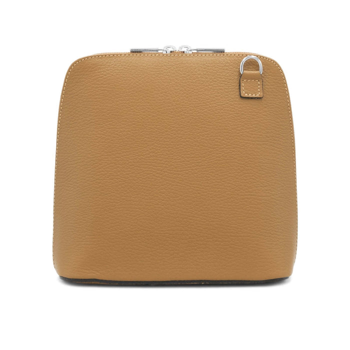 Leather Clamshell Shoulder Bag