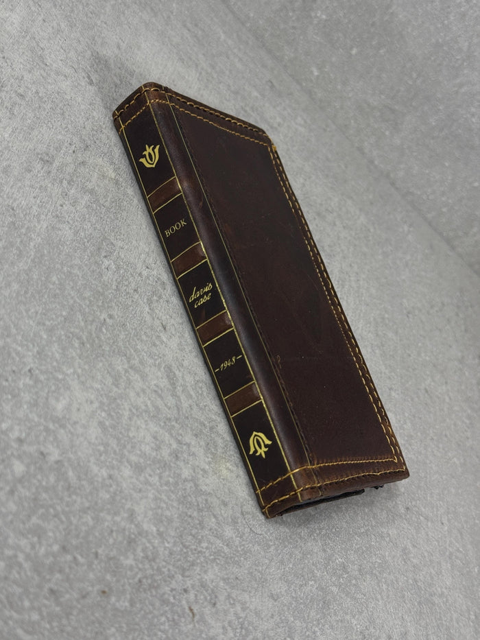 Leather iPhone Wallet Case: Handmade Book Style Cover