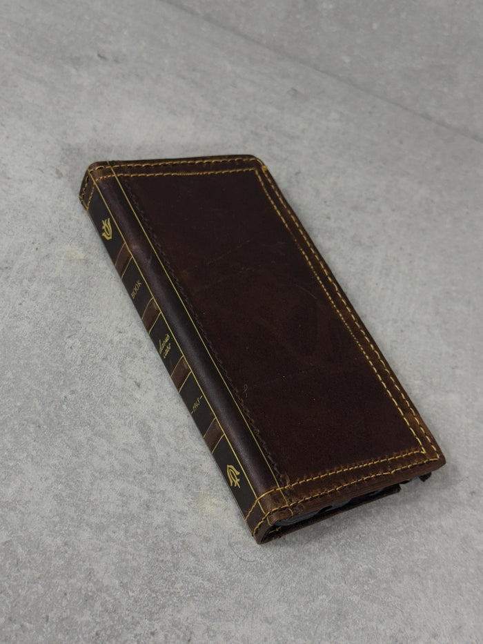 Leather iPhone Wallet Case: Handmade Book Style Cover
