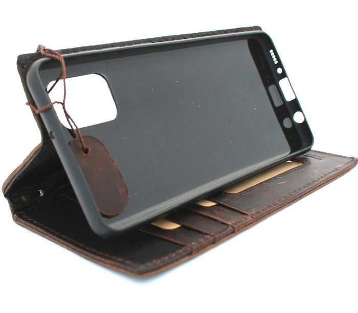 Leather iPhone Wallet Case: Rustic Adorned Book Cover