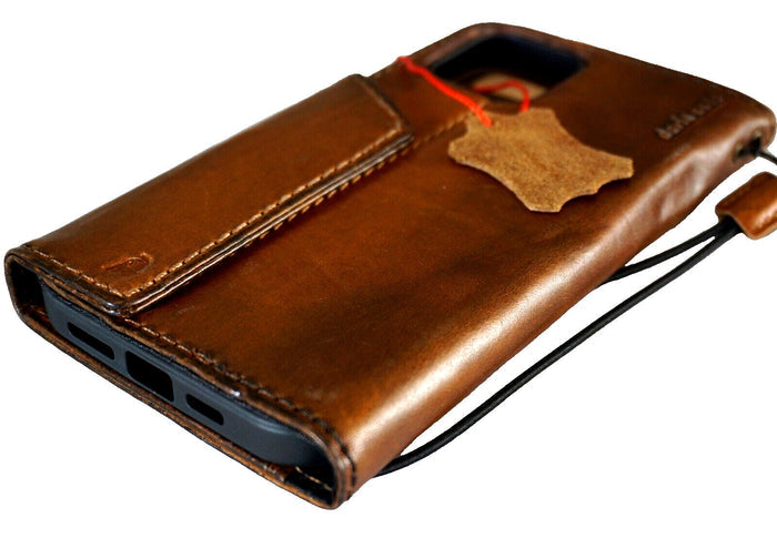 Leather iPhone Wallet Case: Vintage Book Style, Tree of Life