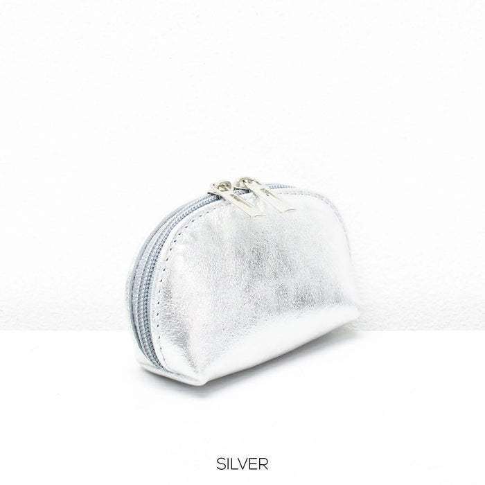 Leather Metallic Coin Purse