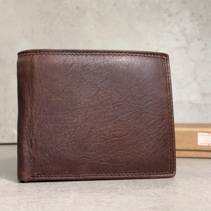 Leather Wallet Slim Holder Minimalist Bifold Compact Everyday Wallet
