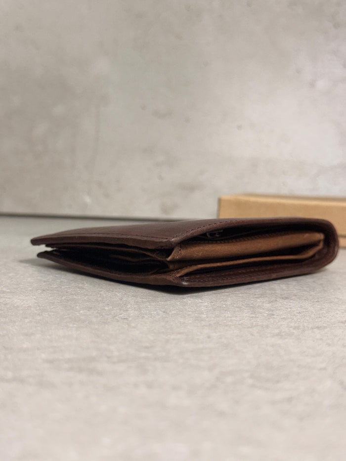 Leather Wallet Slim Holder Minimalist Bifold Compact Everyday Wallet