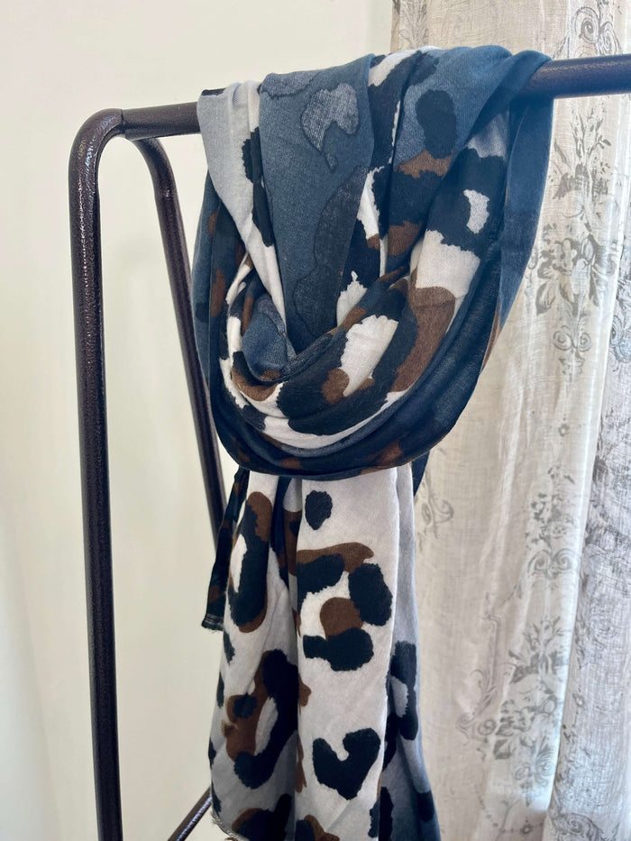 Leopard Panel Scarf