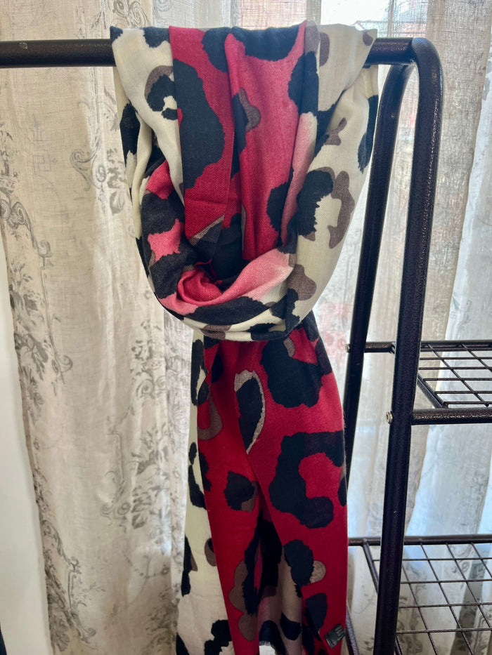 Leopard Panel Scarf
