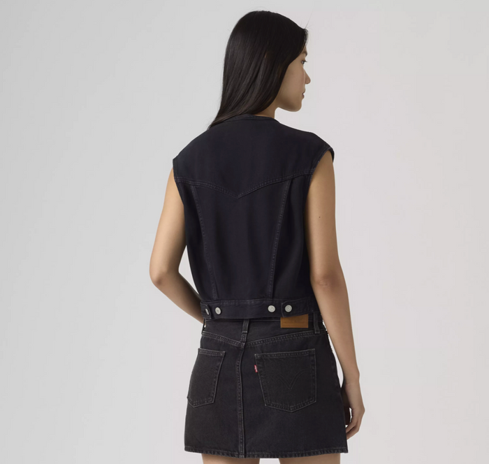Levi's 90s Collarless Black Vest