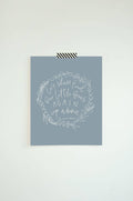 Little Ones Dusty Blue Fine Art Print 8x10