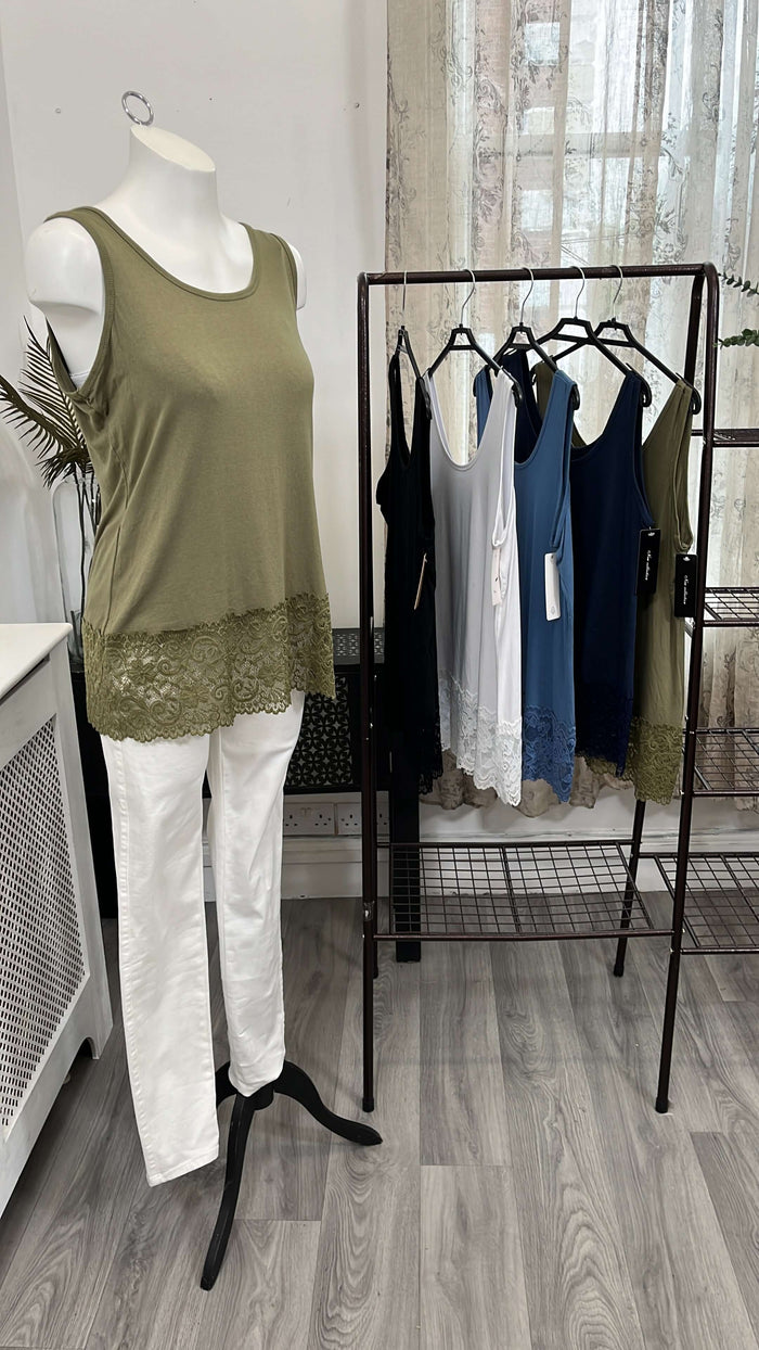 Lucie Lace Detail Vest Top