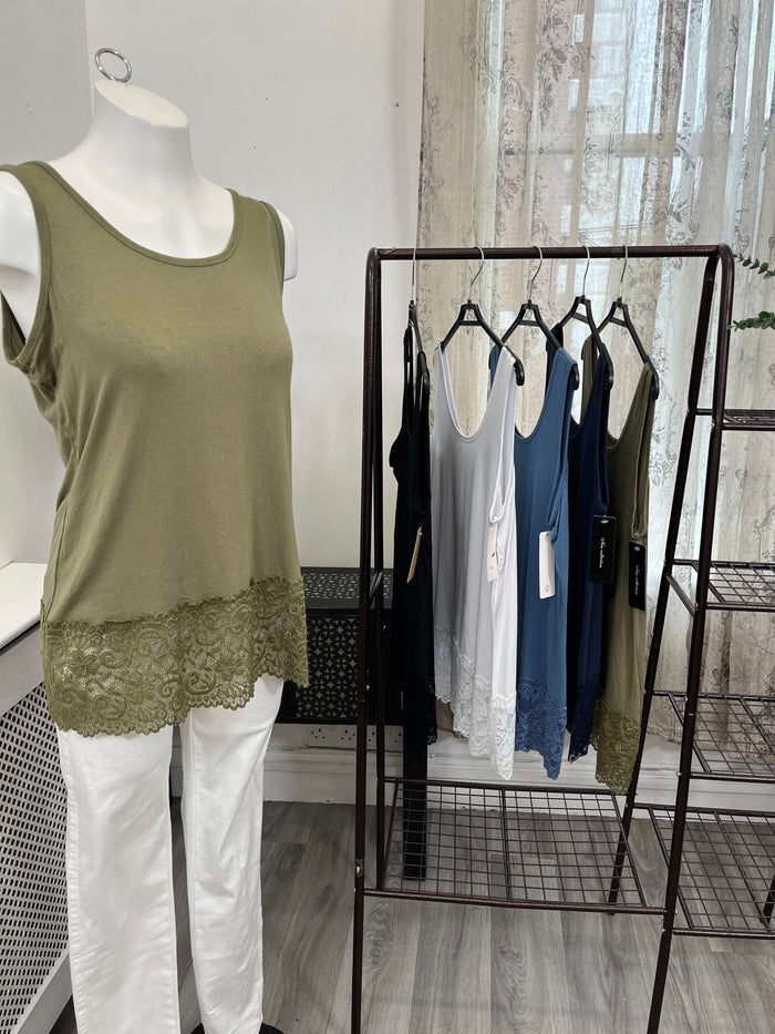 Lucie Lace Detail Vest Top