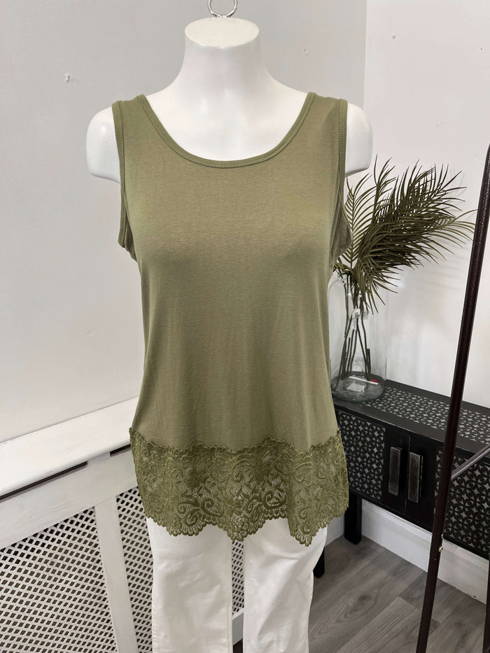 Lucie Lace Detail Vest Top