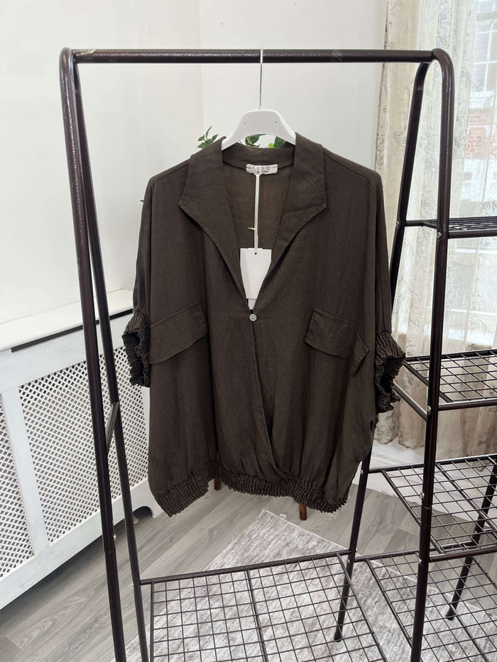 Lydia Bomber Style Ladies Shirt