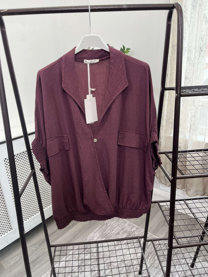 Lydia Bomber Style Ladies Shirt
