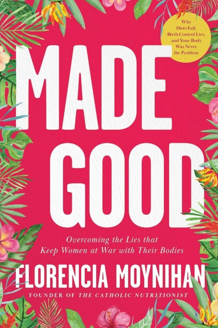 Book cover of 'Made Good' with floral design and pink background
