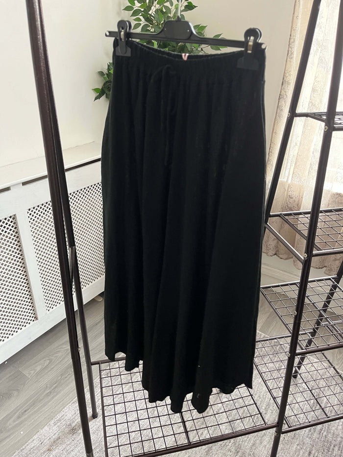 Maevry Linen Blend Waffle Palazzo