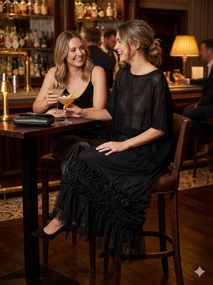 MalissaJ Ruffle Mesh Skirt