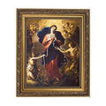 Mary, Untier of Knots  - Gold Tone Framed Print