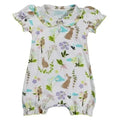 Meadow Print Rabbit Baby Grow