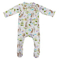 Meadow Print Rabbit Baby Jumpsuit