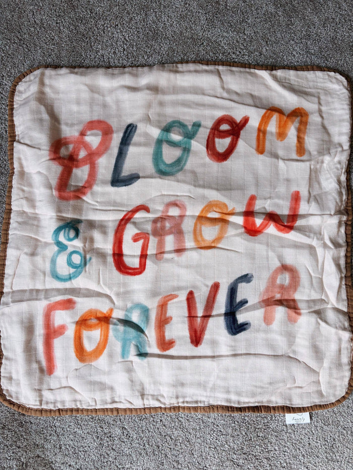 Mini* Bloom And Grow Bamboo Cotton Mini Blanket 8 Layers