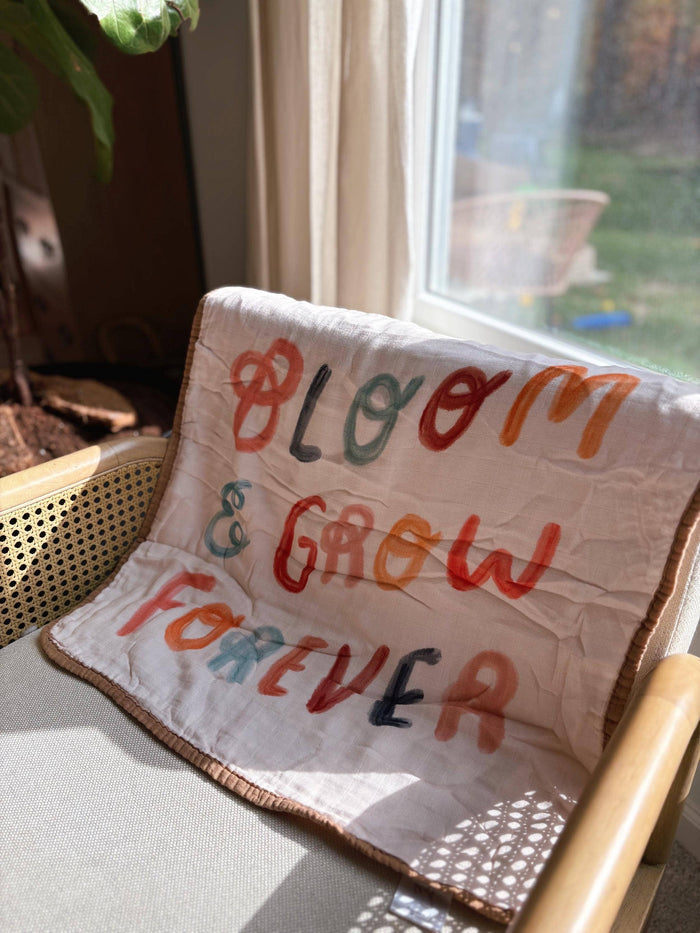 Mini* Bloom And Grow Bamboo Cotton Mini Blanket 8 Layers