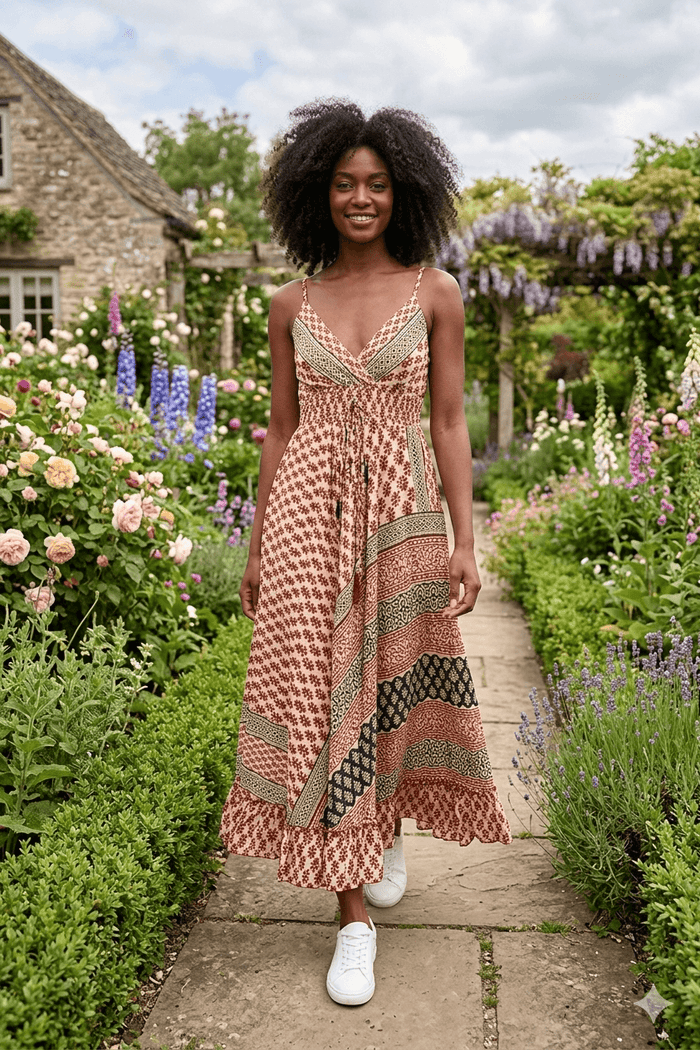 Multi Print Cami Maxi Dress