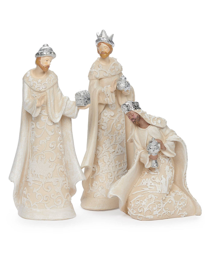 Nativity with Angel, Paper Cut Style; 7-piece Set
