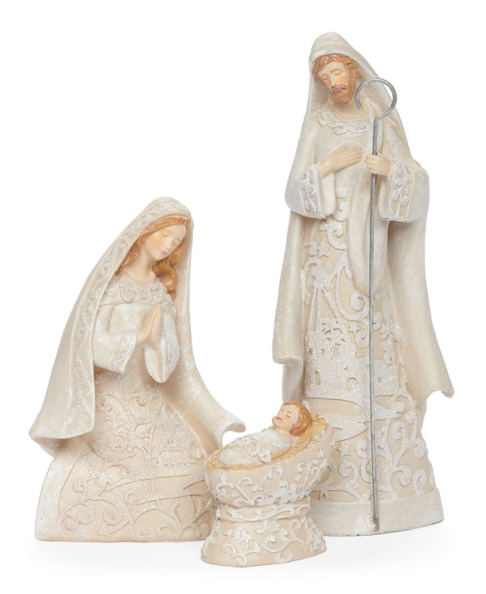 Nativity with Angel, Paper Cut Style; 7-piece Set