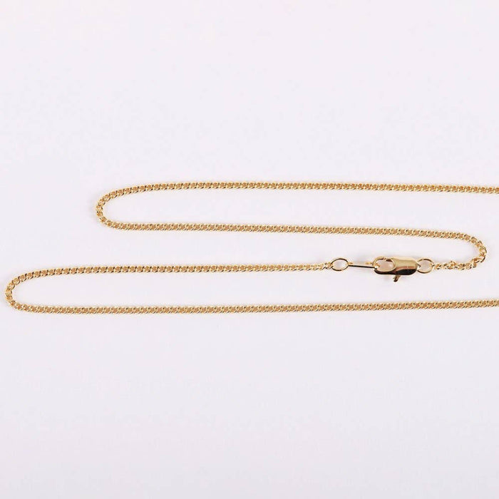 Necklace Cross Cut Out Gold Over SS 16-18"