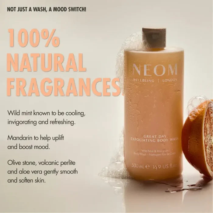 Neom Organics Great Day Exfoliating Body Wash 500ml