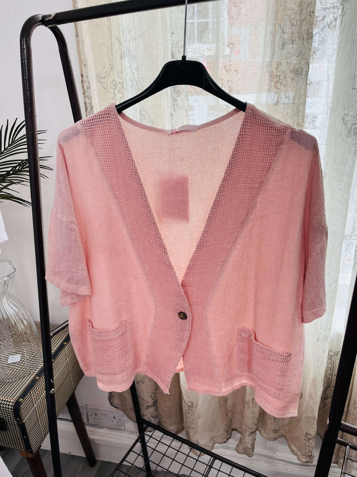 Nina Ladies Linen Blend Jacket