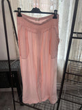 Olive Elasticated Waist Wide Leg Palazzo Trouser