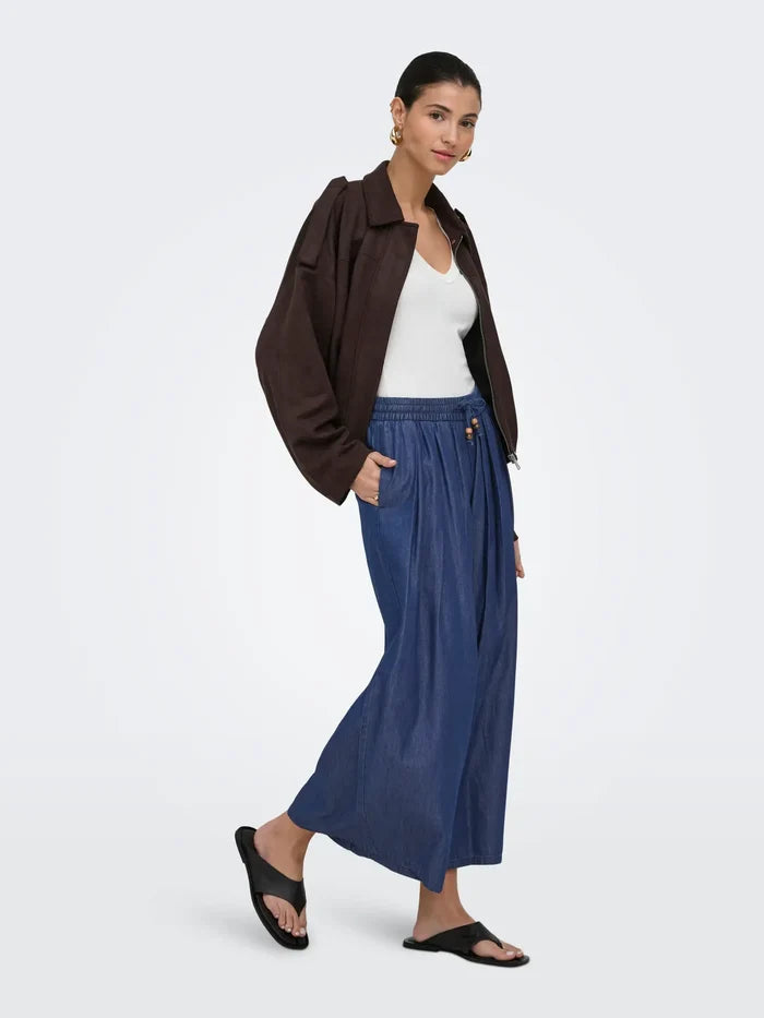 Only Denim Bead Plazzo Pant