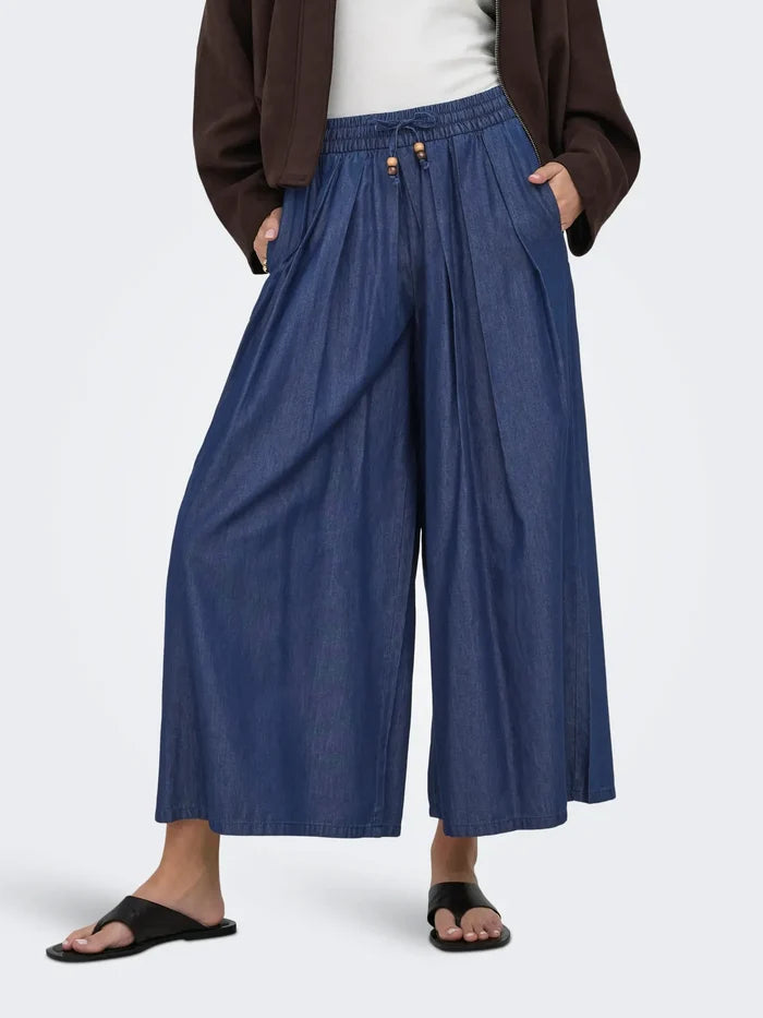Only Denim Bead Plazzo Pant