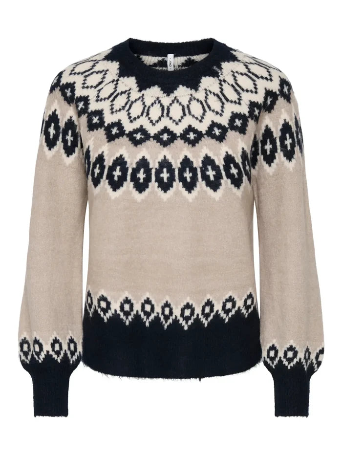 Only Rusty Fair Isle Sweater