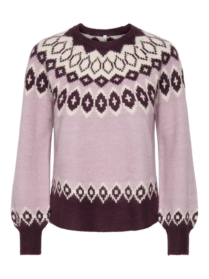 Only Rusty Fair Isle Sweater