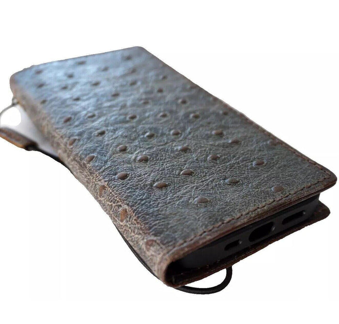 Ostrich Style Leather Wallet Case for Google Pixel