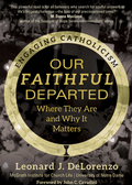 Book cover of 'Our Faithful Departed' with gold text on a black background