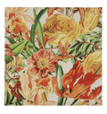 Pack/20 Paper Napkin 16cm - Orange Blooms