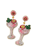 Passionfruit Cocktail Beaded Earrings