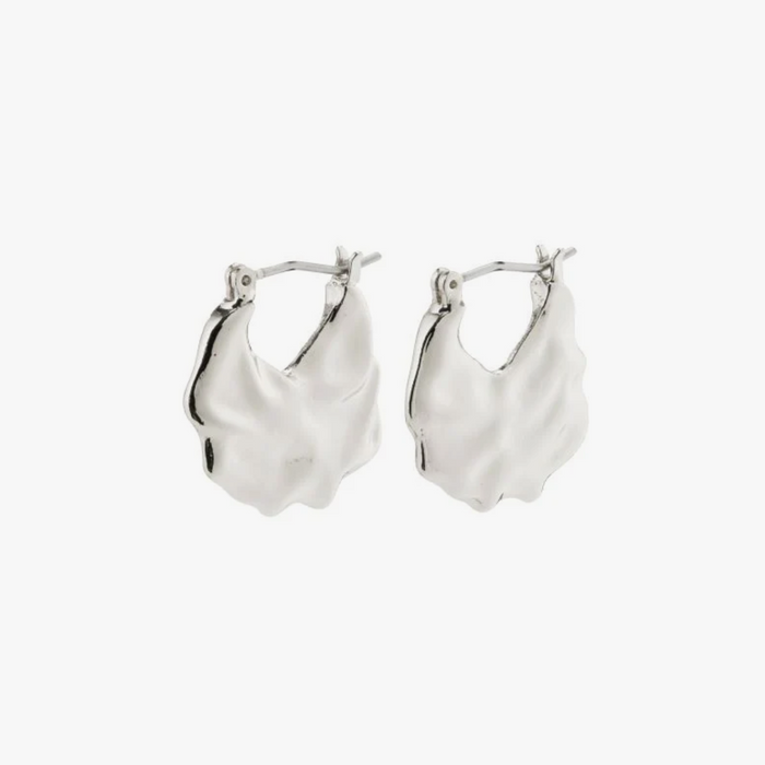 Pilgrim Flow Gold or Silver Plateed Hoops