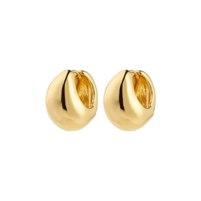 Pilgrim Free Hoops Gold or Silver Plated Earring