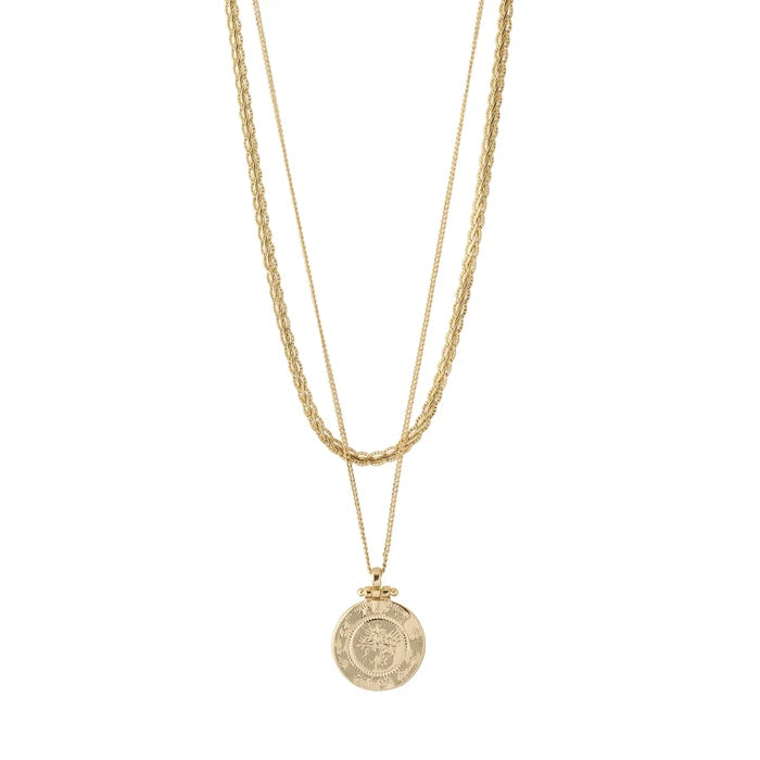 Pilgrim Nomad Necklace Gold Plated